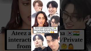 Sakshma Ateez's Interview deleted🤷🤔#kpop#ateez#kpopidol#sakshmasrivastav#san#seonghwa#atiny#v#short