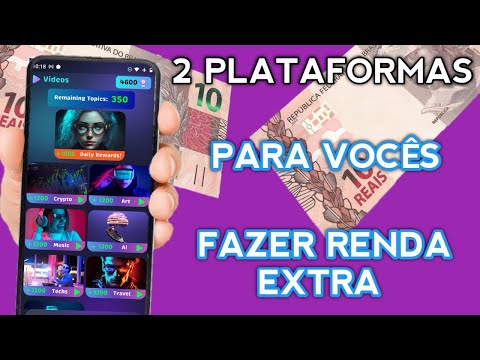 🤑 2 PLATAFORMAS PARA VOCÊ COMEÇAR A FAZER UMA RENDA EXTRA HOJE NA INTERNET