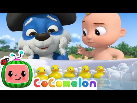 Wolf Steals JJ's 5 Little Ducks + More CoComelon JJ's Animal Time Kids Songs | Animal Songs for Kids