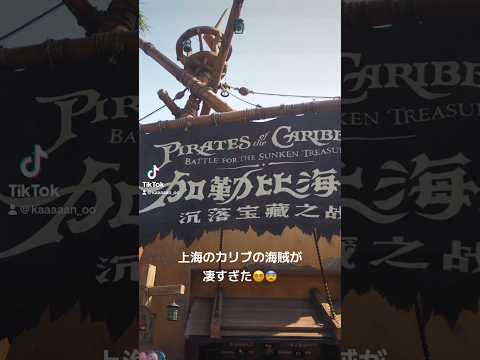 【上海ディズニー】カリブの海賊🏴‍☠️☠️ #shorts #上海ディズニーランド #カリブの海賊