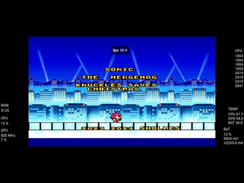 Knuckles Saves Christmas SMW Hack Snes9x Android Stream Xiaomi 11T Pro 12/256 SD888