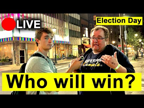 IRL Asking People Who Will Win The Election | Election Night