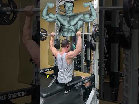 Arnolds Thoughts on Behind The Neck Press #fitness #bodybuilding #shorts