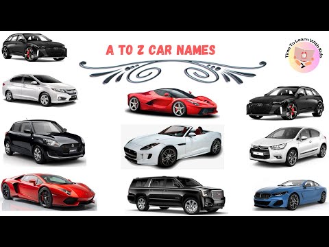 A to Z Car Names | A to Z Car Collections | A to Z Car Models And Their Logo | Car Logos |