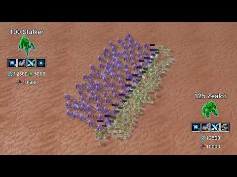 Will 125 Zealots beat 100 Stalkers? (Daily StarCraft Brawl)