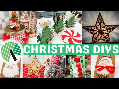 🎄Grab these CHEAP Dollar Tree items to make AMAZING Christmas DIY Decor!  *ALL NEW Festive Projects!