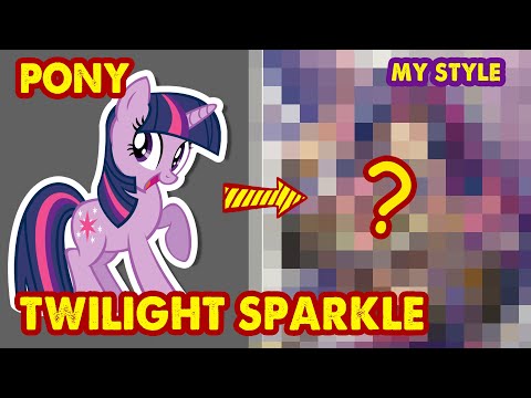 Drawing Twilight Sparkle into Human - My Little Pony | Huta Chan