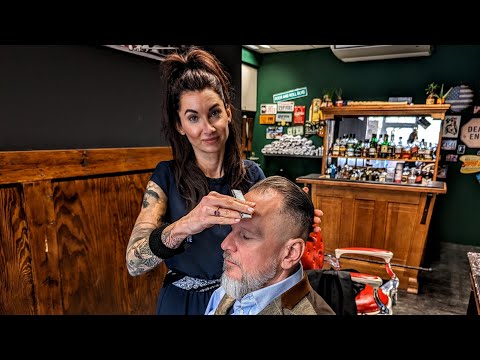 ASMR most relaxing Haircut, Shave and massage with quiet and smooth Barbershop Sounds🇦🇹