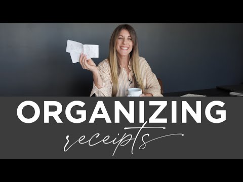 Organizing Receipts