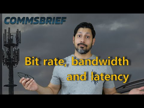 Difference between bit rate, bandwidth and latency