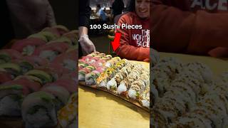 Eating 100 Pieces Of Sushi Challenge