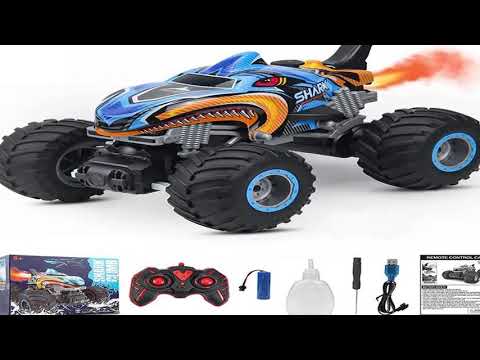 2.4GHz Remote Control Cars Monster Shark RC Car Electric Trucks Stunt Vehicle So