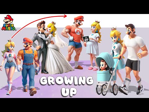 SUPER MARIO Then and Now Growing Up - Life After Happy End Compilation | Cartoon Wow