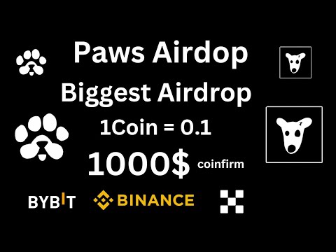 Paws:The Next Big Airdrop || Earning 1000$ Coinfirm Through Paws AirDrop