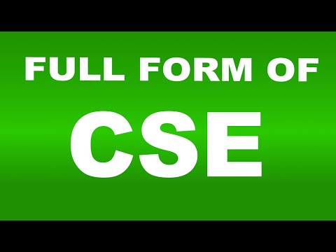 Full Form of CSE | What is CSE Full Form | CSE Abbreviation