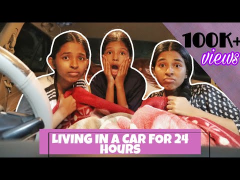 LIVING IN A CAR FOR 24 HOURS CHALLENGE|MALAYALAM|LOCKDOWN EDITION|THE3SISTERS