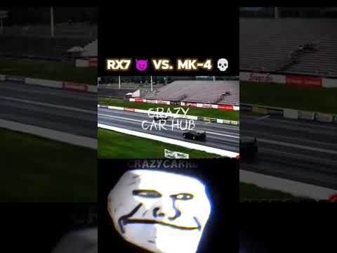 Troll Face 😈 || Rx7 😈 Vs. Mk-4 💀 || Drag Race 😱 - Crazycrhb || #shorts #racing #mk4