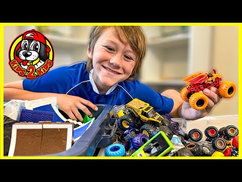 KIDS PLAY-ALONG | BUILD WITH CALEB A MONSTER TRUCK ARENA