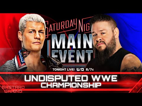 WWE 2K24 | Cody Rhodes VS Kevin Owens - Undisputed WWE Championship | Saturday Night Main Event