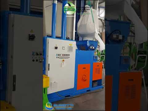 Guidetti Reco Mill 50 copper recover from plastic waste. Copper Recycling Machine Test.