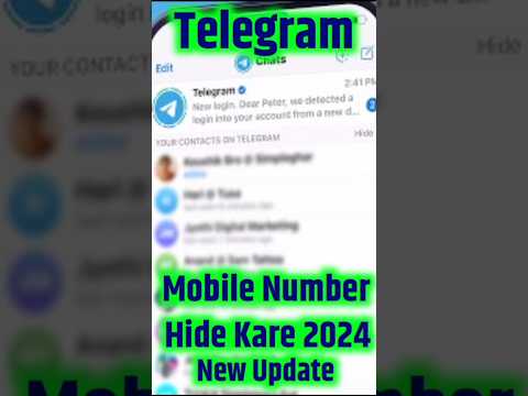 Telegram Me Mobile Number Hide Kaise Kare | How to hide number on telegram #shorts #short #telegram