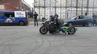 Crazy  kawasaki Ninja H2 launch