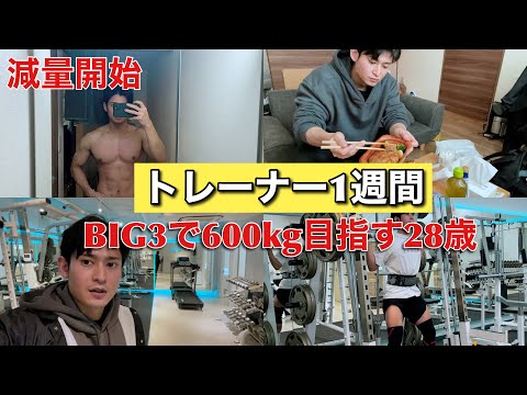 【充実しまくり】BIG3を600kg目指す男の1週間