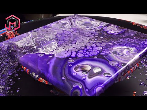 LILAC BEAUTY! Acrylic Pouring and Fluid Art for Therapy at Home