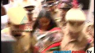 Solar scam: Shalu Menon presented in Thiruvananthapuram Magistrate Courtശാലു മേനോന്‍