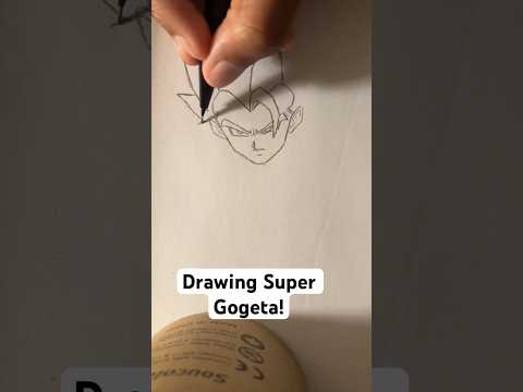 DRAWING SUPER GOGETA #animedrawing #gogeta #shorts