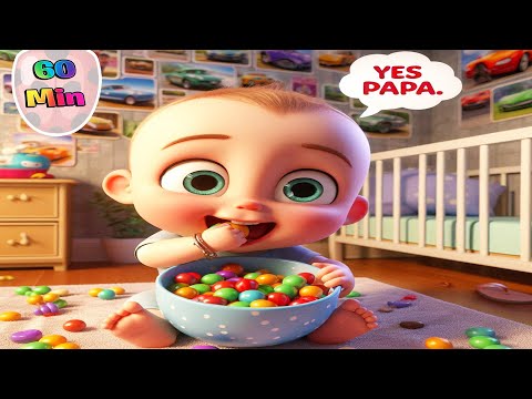 Johny Johny Yes Papa 1 Hour 👶 Song for Children  Nursery Rhymes & Kids Songs