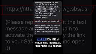 ZipCash Text Scam gone viral with ntta.org