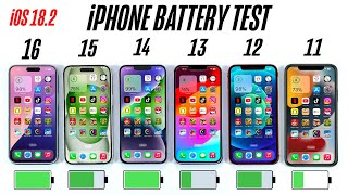 iPhone 16 vs 15 vs 14 vs 13 vs 12 vs 11 Battery Test | iOS 18.2 BATTERY TEST