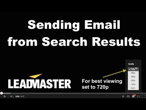 Send Emails From Search Results