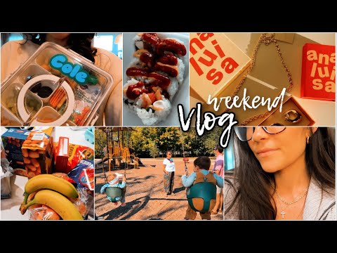 weekend vlog || get ready with me, grocery haul, day in Winston Salem, my morning w 2 kids + MORE!🫶🏻