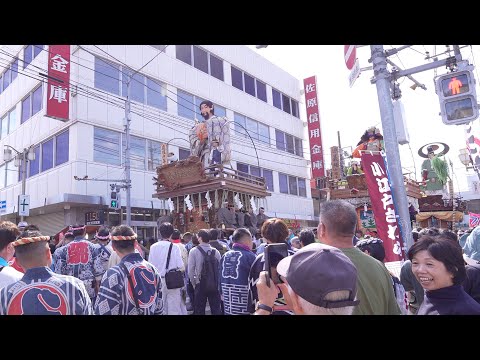 佐原の大祭2023秋　中日　仲川岸通りに集結