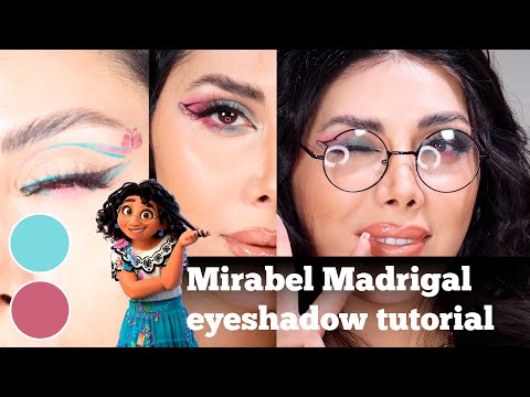 Mirable Madrigal (encanto) eyeshadow inspired makeup tutorial-2easy eyeshadow - #encanto  series