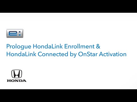 HondaLink Enrollment & HondaLink Connected by OnStar Activation