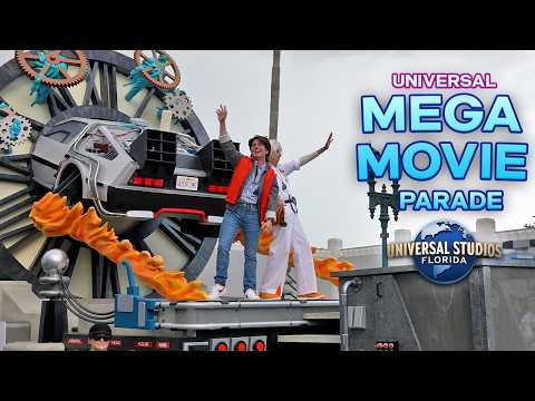 Universal's MEGA MOVIE PARADE! Back to the Future & JAWS Return