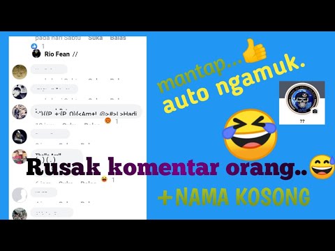 Tutorial ACAK2 KOMENTAR Facebook dan membuat NAMA KOSONG FB👍😊