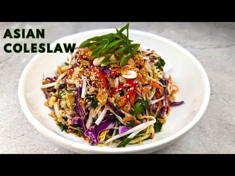 How to Make Asian Coleslaw | Asian Salad Dressing Recipes | Berry Berry Life