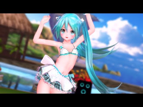 【MMD】アイマリンプロジェクト/Marine Bloomin'「水着あぴミク」【2K・60fps】