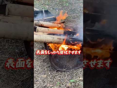 色々使える焼き杭です。#shorts#土壌改善 #焼き杭#アウラモバラ