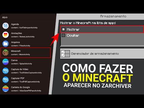 MINECRAFT NÃO APARECE NO ZARCHIVER (RESOLVIDO)