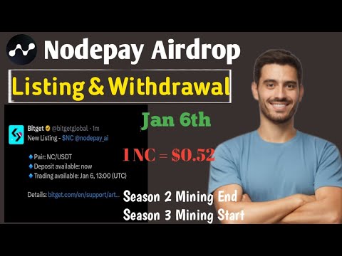 Nodepay Airdrop Withdraw Claim | nodepay Airdrop Listing Date | Nodepay Tokens Withdrawal🔥