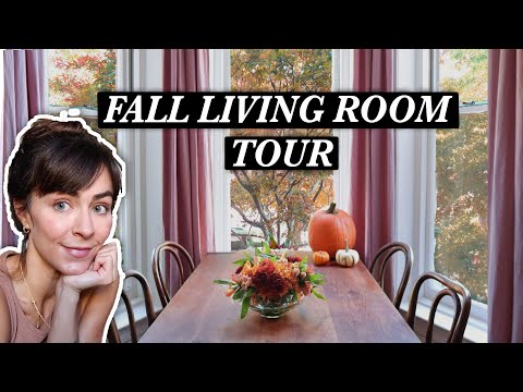 FALL DECOR + Living Room Tour // Washington DC apartment tour