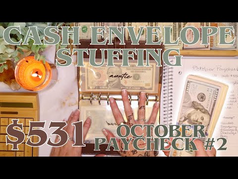 $531 Cash Envelope Stuffing | First Stuffing With New Bills! | 25 Year Old Budgets