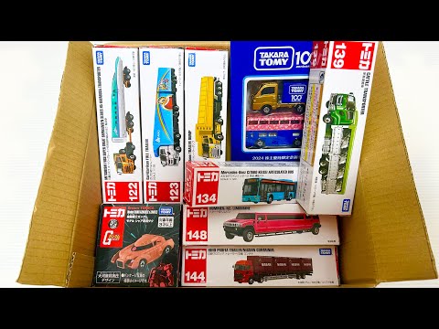 ロングトミカの箱が盛り沢山！開封するよ☆はたらくくるま Full of Tomica long type boxes. Opening more and more!