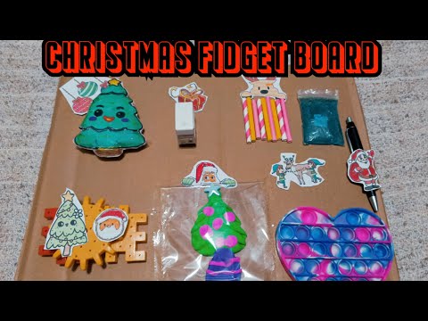 [💕Diy Easy 💘] Christmas Fidget Board 🎄🎁 ASMR Cute Easy Tutorial ☃️