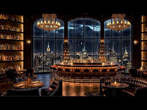 Saxophone Jazz Bar ~ Soothing Jazz Music in Cozy Bar Ambience ~ Background Instrumental for Relaxing